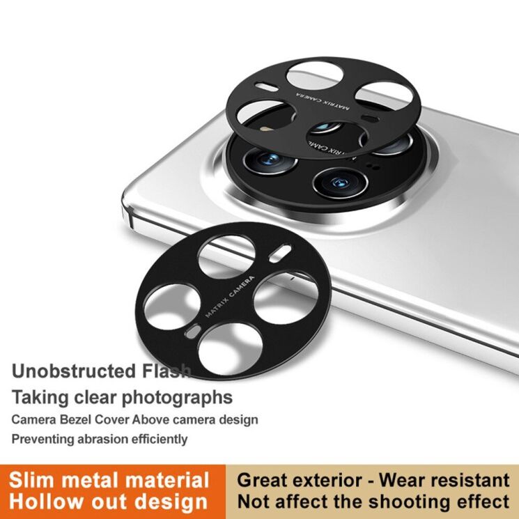 Защитная рамка IMAK Camera Styling для Honor Magic 7 Pro - Black: фото 5 из 12