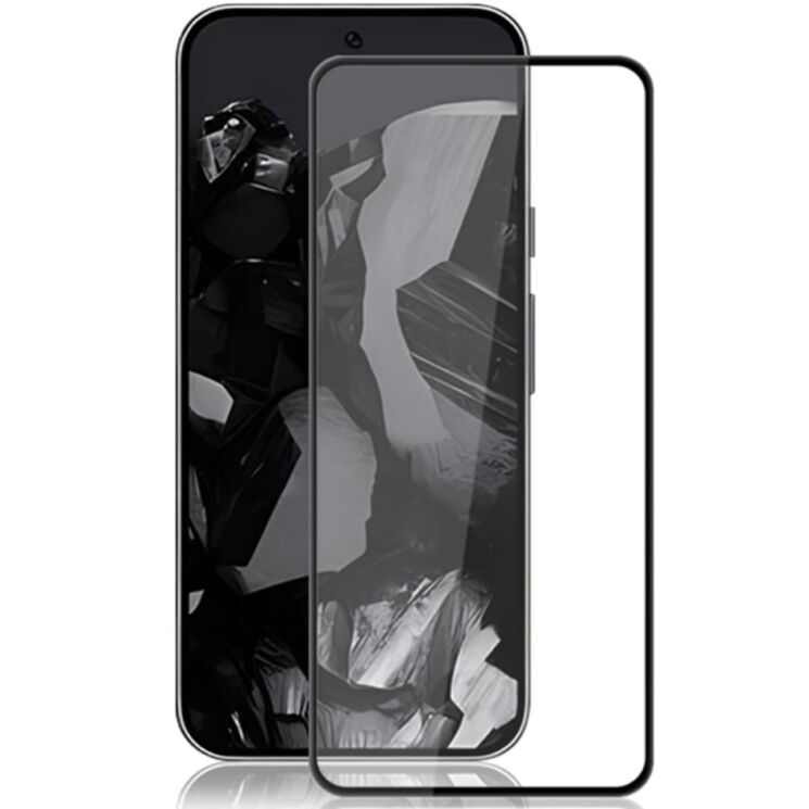Захисне скло AMORUS Full Glue Tempered Glass для Google Pixel 9 / 9 Pro - Black: фото 1 з 9