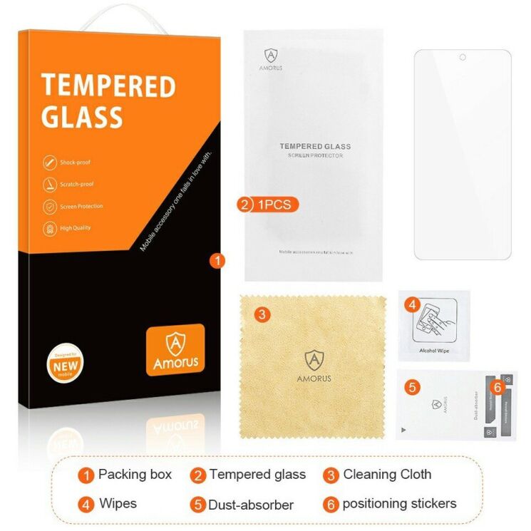 Захисне скло AMORUS Ultra Clear для Nothing Phone (3a) Lite (405411) Захисне скло AMORUS Ultra Clear для Nothing Phone (3a) Lite: фото 8 з 9