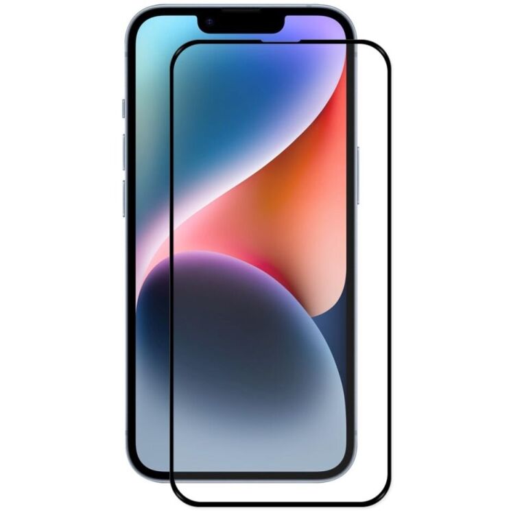 Захисне скло Deexe Full Glue Coverage для Apple iPhone 16e - Black: фото 1 з 4