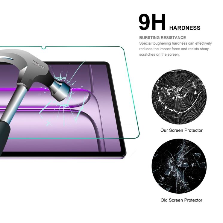 Захисне скло HAT PRINCE 0.33mm 2.5D для OnePlus Pad 2 Pro / Pad 3: фото 4 з 7