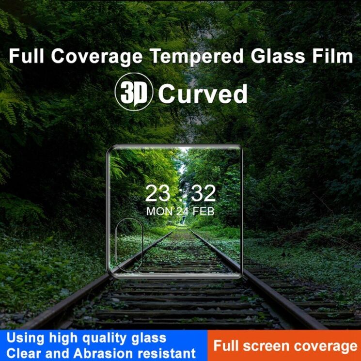 Защитное стекло IMAK 3D Curved Full Covering для Motorola Razr 50 - Black: фото 3 из 10