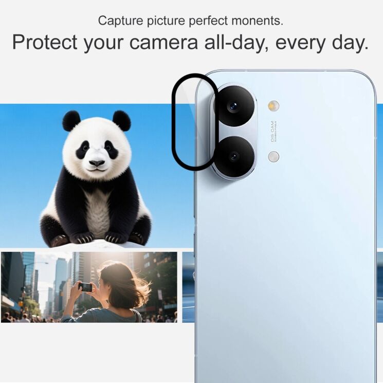 Защитное стекло IMAK Camera Black Lens для Xiaomi Poco X8 Pro Max - Black: фото 5 из 8