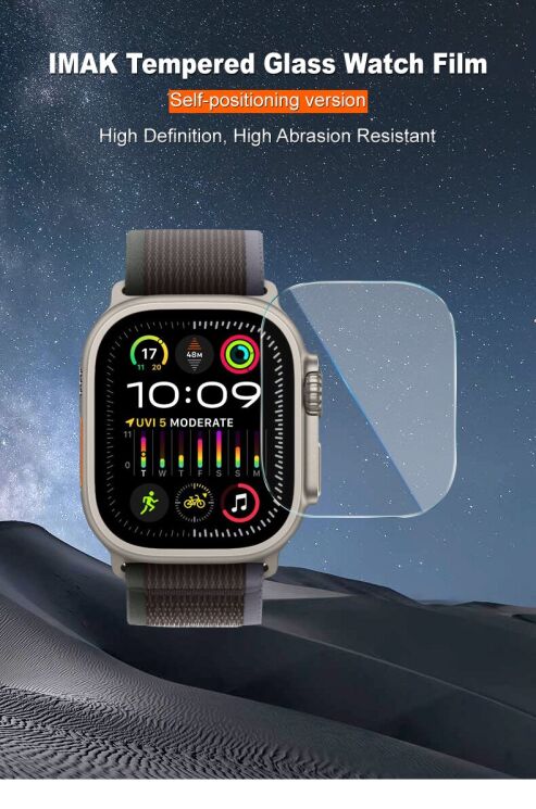 Защитное стекло IMAK Tempered Glass для Apple Watch Ultra / Ultra 2 (49mm): фото 6 из 11