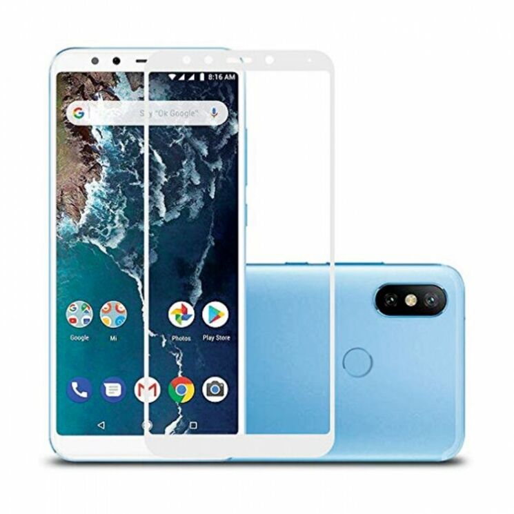 Защитное стекло INCORE 2.5D Full Screen для Xiaomi Mi 6X / Mi A2 - White: фото 2 из 3