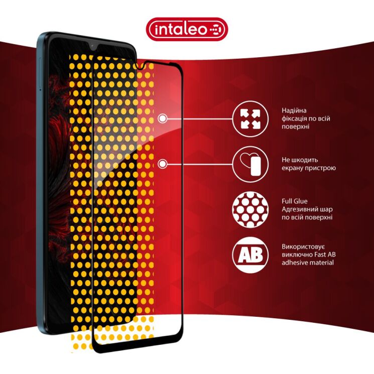 Захисне скло Intaleo Full Glue для Motorola Moto G06 - Black: фото 8 з 9