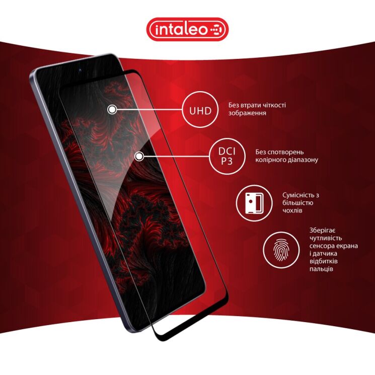 Захисне скло Intaleo Full Glue для Realme 13 5G - Black: фото 4 з 8
