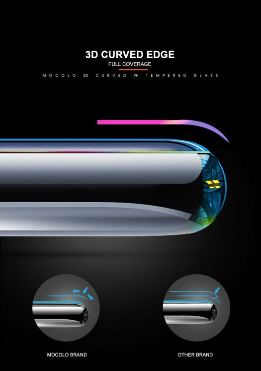 Защитное стекло MOCOLO 3D Curved Full Size для Samsung Galaxy S10 (G973) - Black: фото 10 из 12
