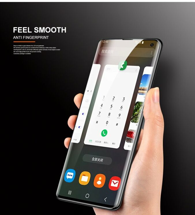 Захисне скло MOCOLO 3D Curved UV Glass для Samsung Galaxy S10 (G973) (с лампой UV): фото 14 з 17
