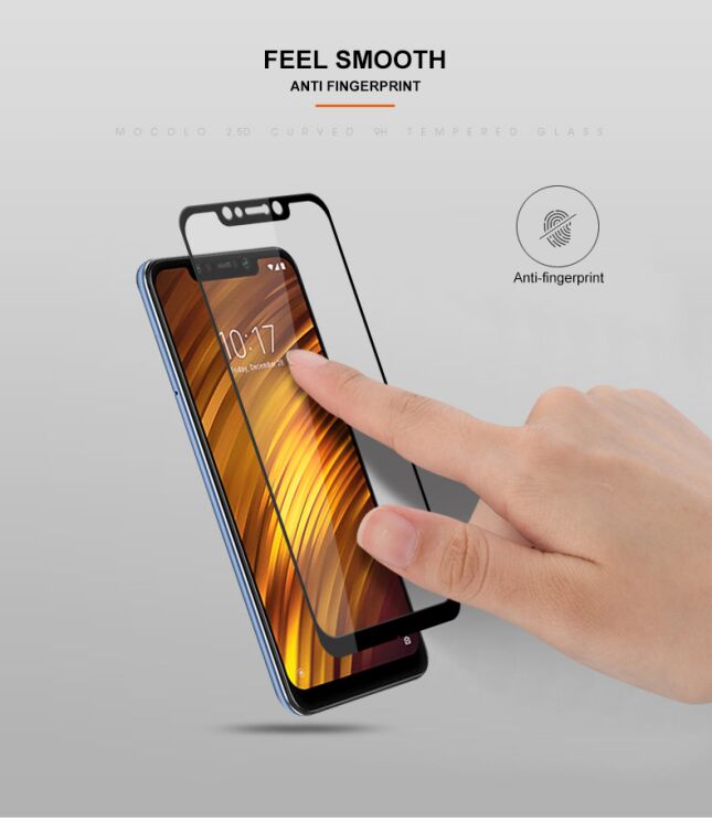 Захисне скло MOCOLO 3D Silk Print для Xiaomi Pocophone F1 - White: фото 9 з 10