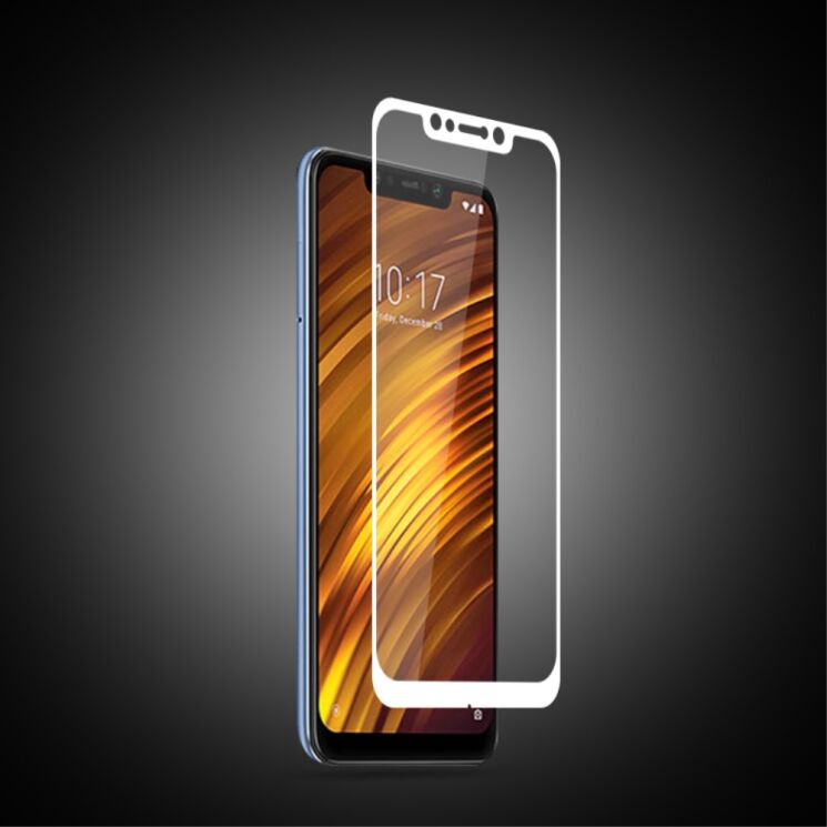 Захисне скло MOCOLO 3D Silk Print для Xiaomi Pocophone F1 - White: фото 3 з 10