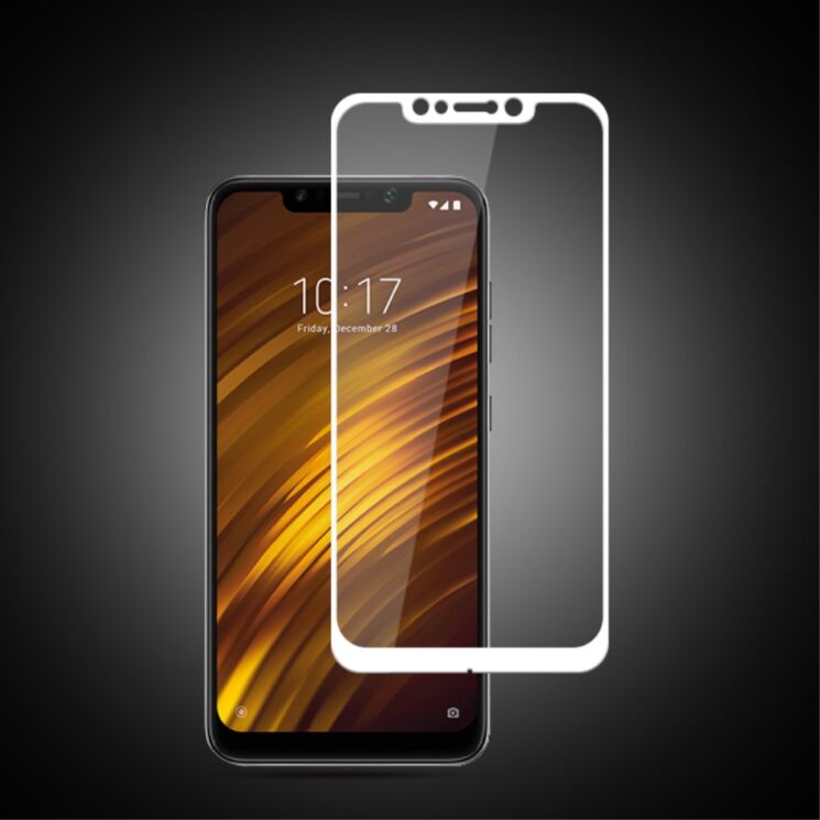 Захисне скло MOCOLO 3D Silk Print для Xiaomi Pocophone F1 - White: фото 1 з 10