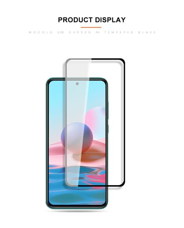 Защитное стекло MOCOLO Full Glue Cover для Xiaomi Redmi 10 / 10 (2022) / 10 Prime - Black: фото 15 из 15