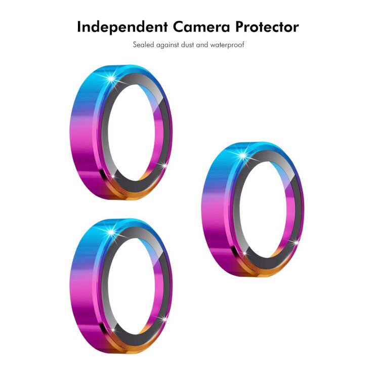 Защитное стекло на камеру ENKAY Metal Ring для Motorola Edge 70 Fusion - Pink: фото 6 из 7