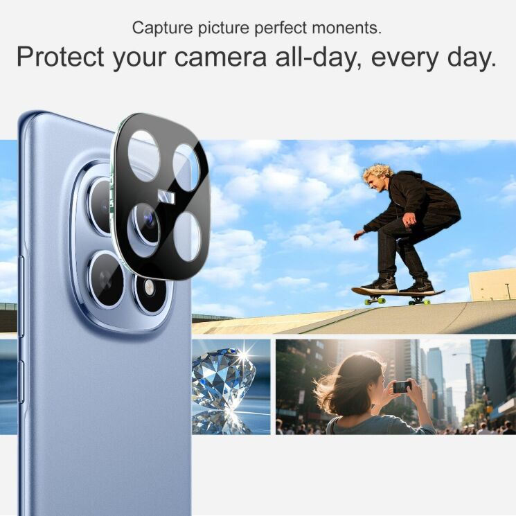 Защитное стекло на камеру IMAK Black Glass Lens для Xiaomi Redmi Note 15 - Black: фото 5 из 7