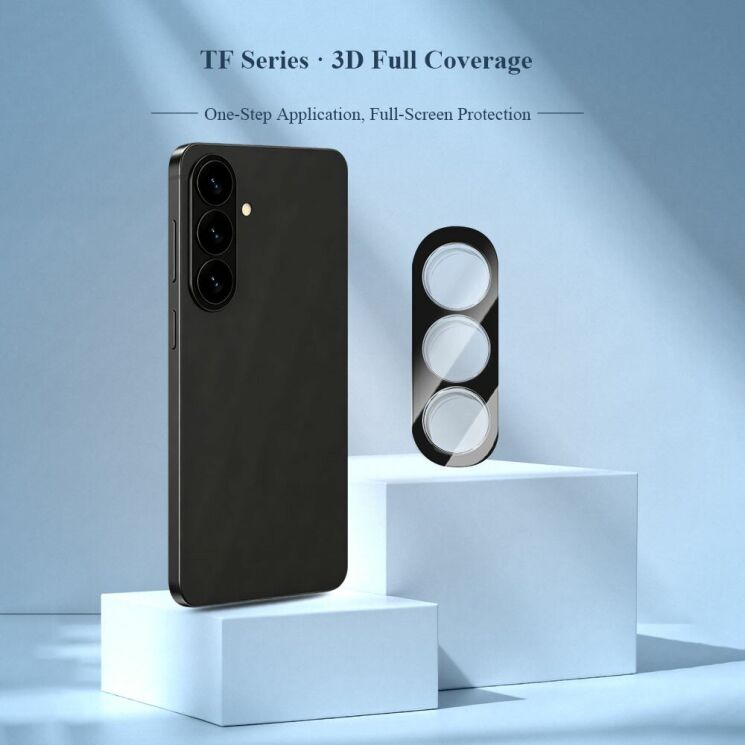Захисне скло на камеру LEREACH Camera Lens Protector для Samsung Galaxy S26 (S942) - Black: фото 3 з 10