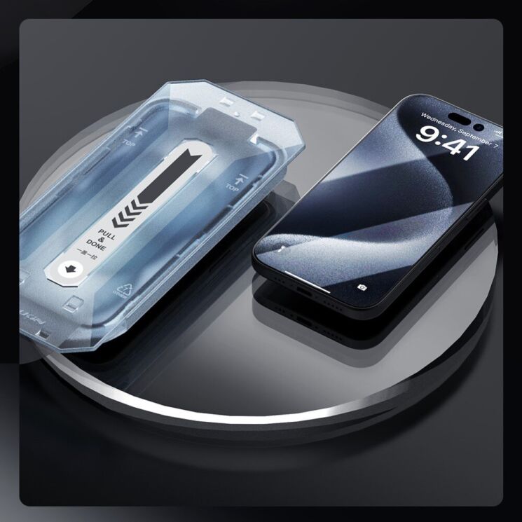 Защитное стекло NILLKIN Amazing CP+ PRO для Apple iPhone 16 Pro Max - Black: фото 8 из 16