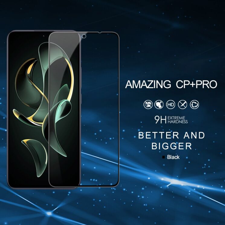 Захисне скло NILLKIN Amazing CP+ PRO для Xiaomi 13T / 13T Pro - Black: фото 5 з 9