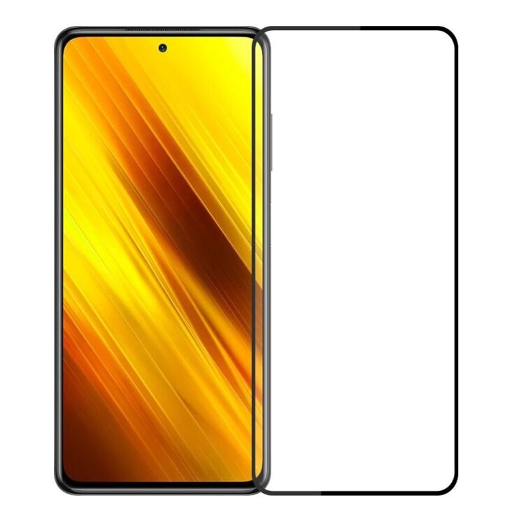 Захисне скло PINWUYO Full Glue Cover для Xiaomi Poco X3 / Poco X3 Pro - Black: фото 1 з 14