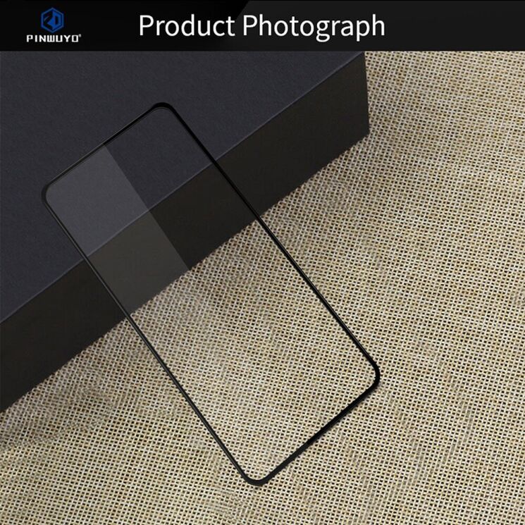 Защитное стекло PINWUYO Full Glue Cover для Xiaomi Redmi Note 10 5G / Poco M3 Pro - Black: фото 5 из 16