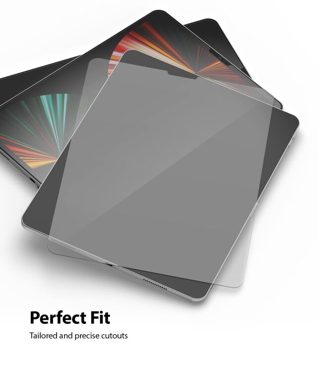 Защитное стекло Ringke Invisible Defender для Apple iPad Pro 12.9 (2020/2021/2022) AP-IPDPR12-PTFS - Clear: фото 7 из 9