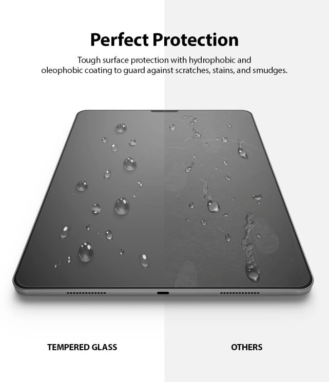 Защитное стекло Ringke Invisible Defender для Apple iPad Pro 12.9 (2020/2021/2022) AP-IPDPR12-PTFS - Clear: фото 5 из 9