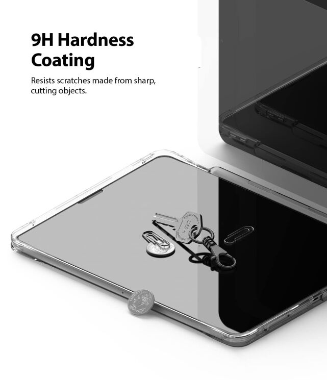 Защитное стекло Ringke Invisible Defender для Apple iPad Pro 12.9 (2020/2021/2022) AP-IPDPR12-PTFS - Clear: фото 6 из 9