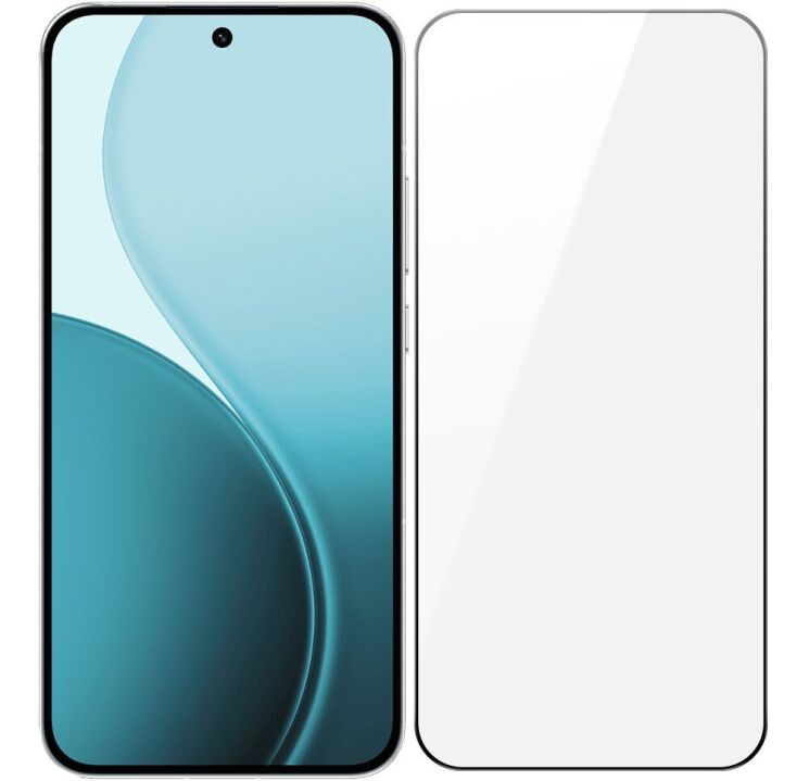 Захисне скло RURIHAI Full Glue Screen Protect для OPPO Reno 14 F/FS - Black: фото 1 з 7