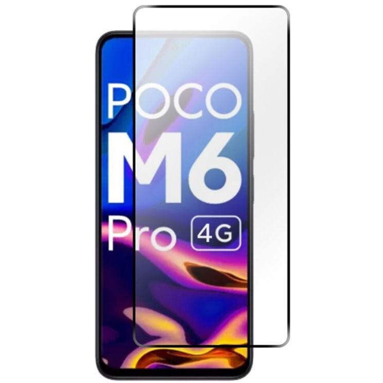 Защитное стекло RURIHAI Full Glue Screen Protect для Xiaomi Redmi Note 13 Pro 4G / Poco M6 Pro - Black: фото 1 из 9