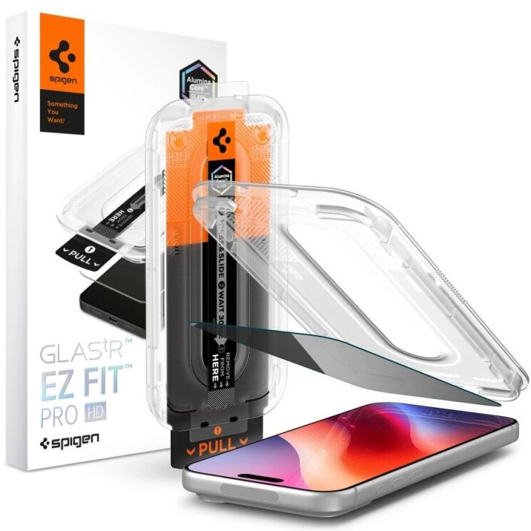 Захисне скло Spigen Glas.tR EZ Fit Pro Privacy для iPhone 18 Pro Max (AGL12034) (440338) Захисне скло Spigen Glas.tR EZ Fit Pro Privacy для iPhone 18 Pro Max (AGL12034): фото 1 з 12
