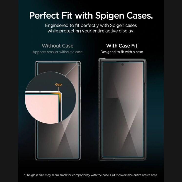 Комплект защитных стекол (2шт) Spigen GLAS.tR EZ Fit Pro Privacy Set для Samsung Galaxy Fold 8 Ultra / Fold 7 (AGL12250) - Black (424570B) Комплект защитных стекол (2шт) Spigen GLAS.tR EZ Fit Pro Privacy Set для Samsung Galaxy Fold 8 Ultra / Fold 7 (AGL12250) - Black: фото 9 из 15