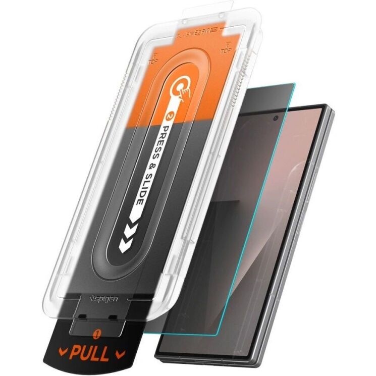 Комплект защитных стекол (2шт) Spigen GLAS.tR EZ Fit Pro Privacy Set для Samsung Galaxy Fold 8 Ultra / Fold 7 (AGL12250) - Black (424570B) Комплект защитных стекол (2шт) Spigen GLAS.tR EZ Fit Pro Privacy Set для Samsung Galaxy Fold 8 Ultra / Fold 7 (AGL12250) - Black: фото 3 из 15
