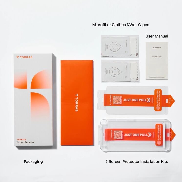 Защитное стекло TORRAS GlassGo для Samsung Galaxy S26 Plus: фото 12 из 12