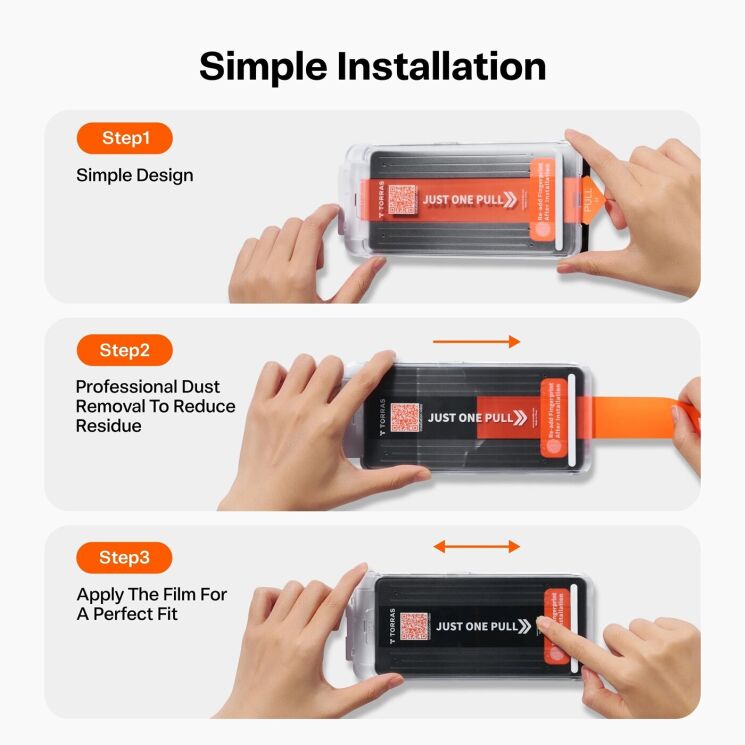 Защитное стекло TORRAS GlassGo для Samsung Galaxy S26 Plus: фото 11 из 12