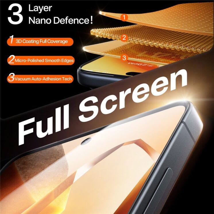 Защитное стекло TORRAS GlassGo для Samsung Galaxy S26 Plus: фото 5 из 12