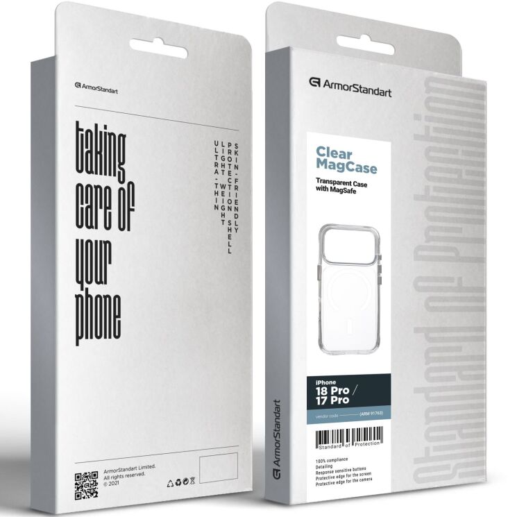 Захисний чохол ArmorStandart Clear MagCase для iPhone 18 Pro / 17 Pro - Transparent: фото 3 з 3