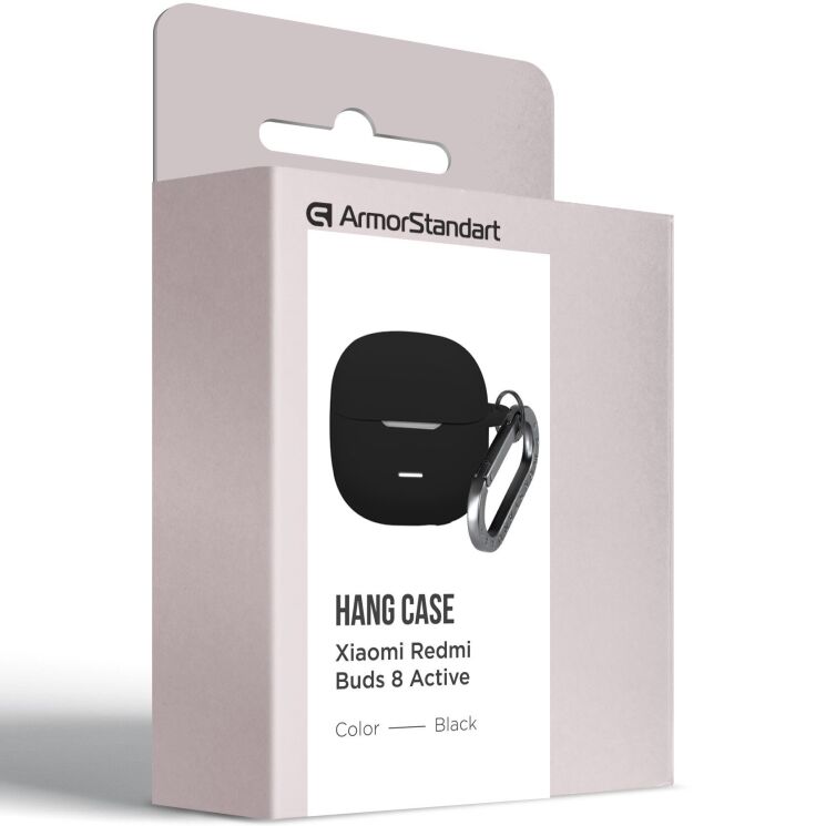 Защитный чехол ArmorStandart Hang Case для Xiaomi Redmi Buds 8 Active - Black: фото 2 из 3