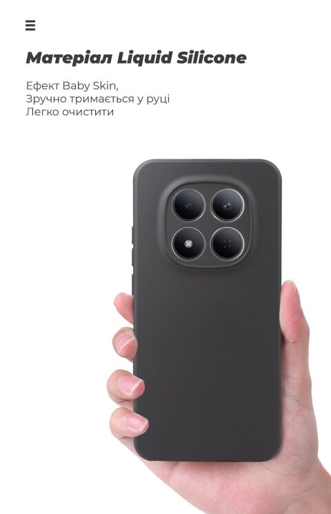 Защитный чехол ArmorStandart ICON Case для Xiaomi Redmi Note 15 Pro 5G - Black: фото 7 из 8