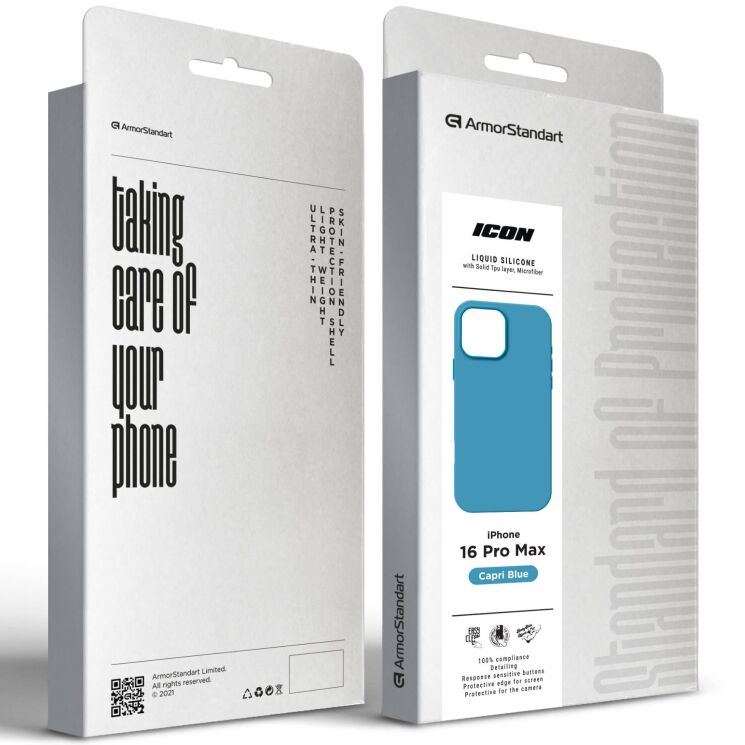 Захисний чохол ArmorStandart ICON2 Case для iPhone 16 Pro Max - Capri Blue: фото 3 з 9