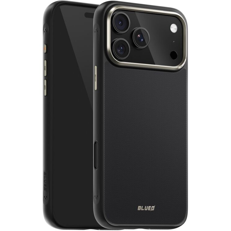 Защитный чехол Blueo Aramid Fiber with MagSafe для iPhone 17 Pro - Black (403295B) Защитный чехол Blueo Aramid Fiber with MagSafe для iPhone 17 Pro - Black: фото 1 из 3