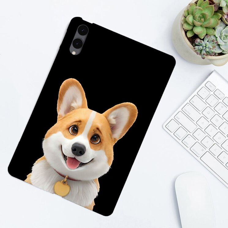 Защитный чехол Deexe Animal Series для Samsung Galaxy Tab S12 Plus - Harrier Beagle: фото 4 из 4