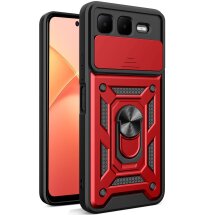 Захисний чохол Deexe Armor Shield для Infinix Smart 10 Plus - Red: фото 1 з 9