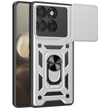 Захисний чохол Deexe Armor Shield для Motorola Edge 60 Pro - Silver: фото 1 з 10