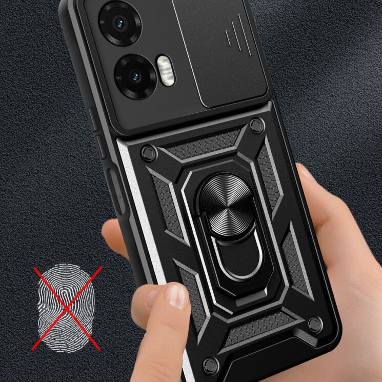 Защитный чехол Deexe Armor Shield для Motorola Moto G35 - Black: фото 4 из 9