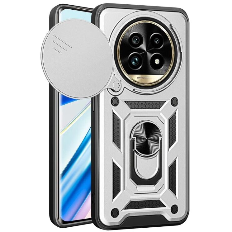 Защитный чехол Deexe Armor Shield для Realme 13 Pro / 13 Pro Plus - Silver: фото 1 из 9