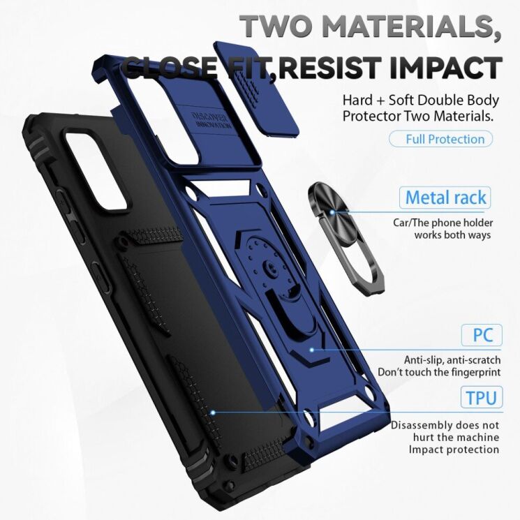 Защитный чехол Deexe Armor Shield для Samsung Galaxy A32 (А325) - Black: фото 5 из 9