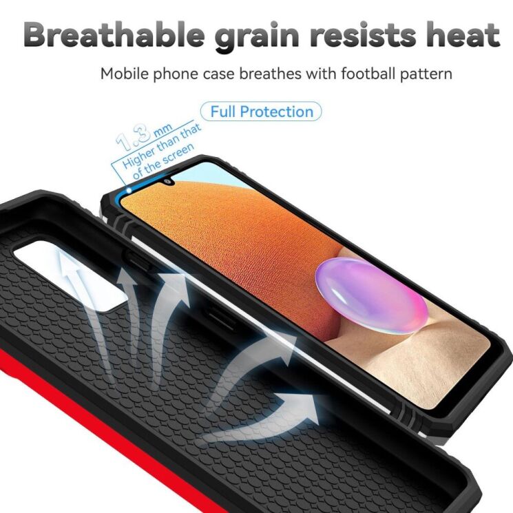 Защитный чехол Deexe Armor Shield для Samsung Galaxy A32 (А325) - Black: фото 9 из 9