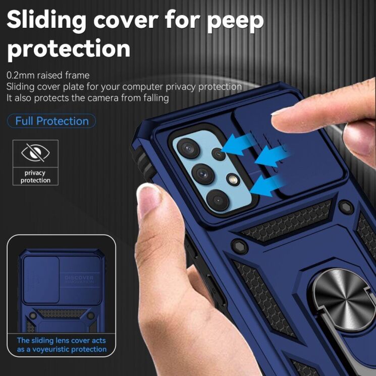 Защитный чехол Deexe Armor Shield для Samsung Galaxy A32 (А325) - Black: фото 6 из 9