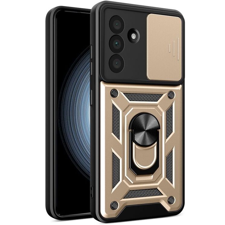 Захисний чохол Deexe Armor Shield для Samsung Galaxy A56 (A566) - Gold: фото 1 з 9