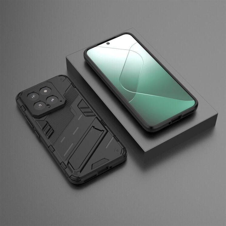 Защитный чехол Deexe Bibercas для Xiaomi 14 - Black: фото 4 из 6